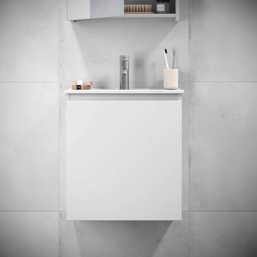 Badmeubel met wastafel KENWOOD 51x55x41 cm wit