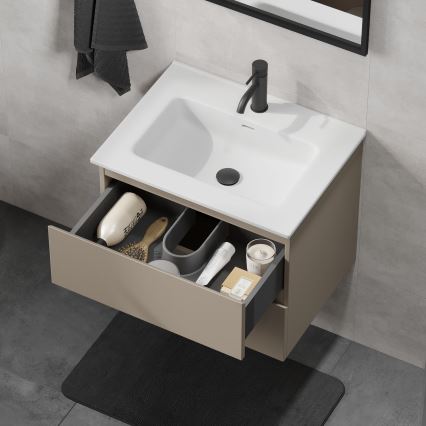 Badmeubel met wastafel KENWOOD 61 x 52 x 47 cm marakesh/wit