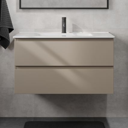 Badmeubel met wastafel KENWOOD 91 cm Marakesh/wit