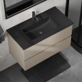 Badmeubel met wastafel KENWOOD 91 cm marakesh/zwart