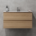 Badmeubel met wastafel KENWOOD 91x50x45 cm eiken