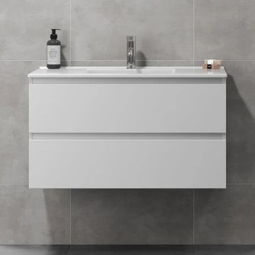 Badmeubel met wastafel KENWOOD 91x50x47 cm wit
