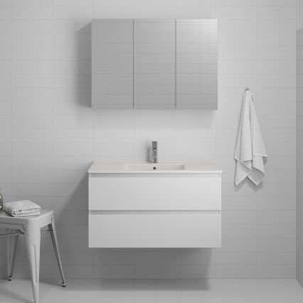 Badmeubel met wastafel KENWOOD 91x50x47 cm wit