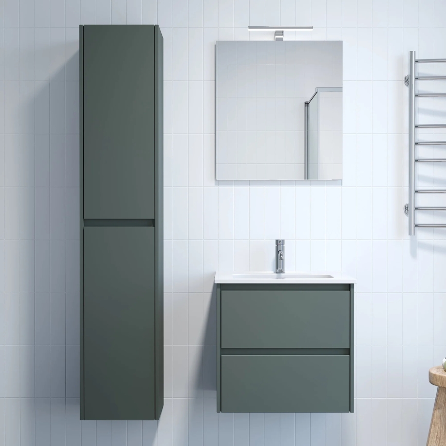 Badmeubel met wastafel MOLDE 60x55x46 cm groen
