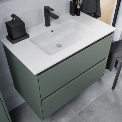Badmeubel met wastafel MOLDE 80x55x46 cm groen