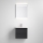 Badmeubel met wastafel VIGO + LED-wandspiegel met geïntegreerde LED-achterverlichting LED/10W/230V IP44 zwart