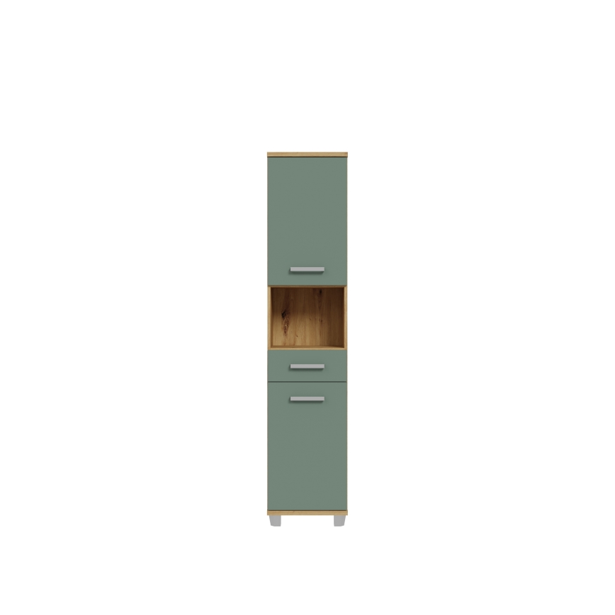 Badmeubel VENOM groen/artisan eik