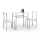 Balkonset LANCE metaal/wit
