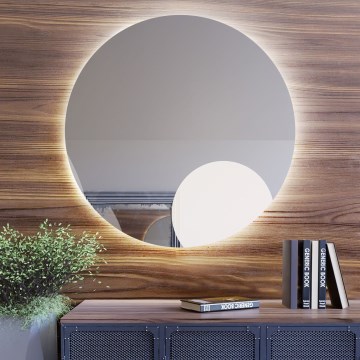 Baltica Design - LED-badkamerspiegel met achtergrondverlichting BRIGHT LED/15W/230V 4500K Ø 80 cm IP65