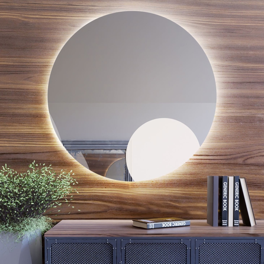 Baltica Design - LED-badkamerspiegel met achtergrondverlichting BRIGHT LED/15W/230V 4500K Ø 80 cm IP65