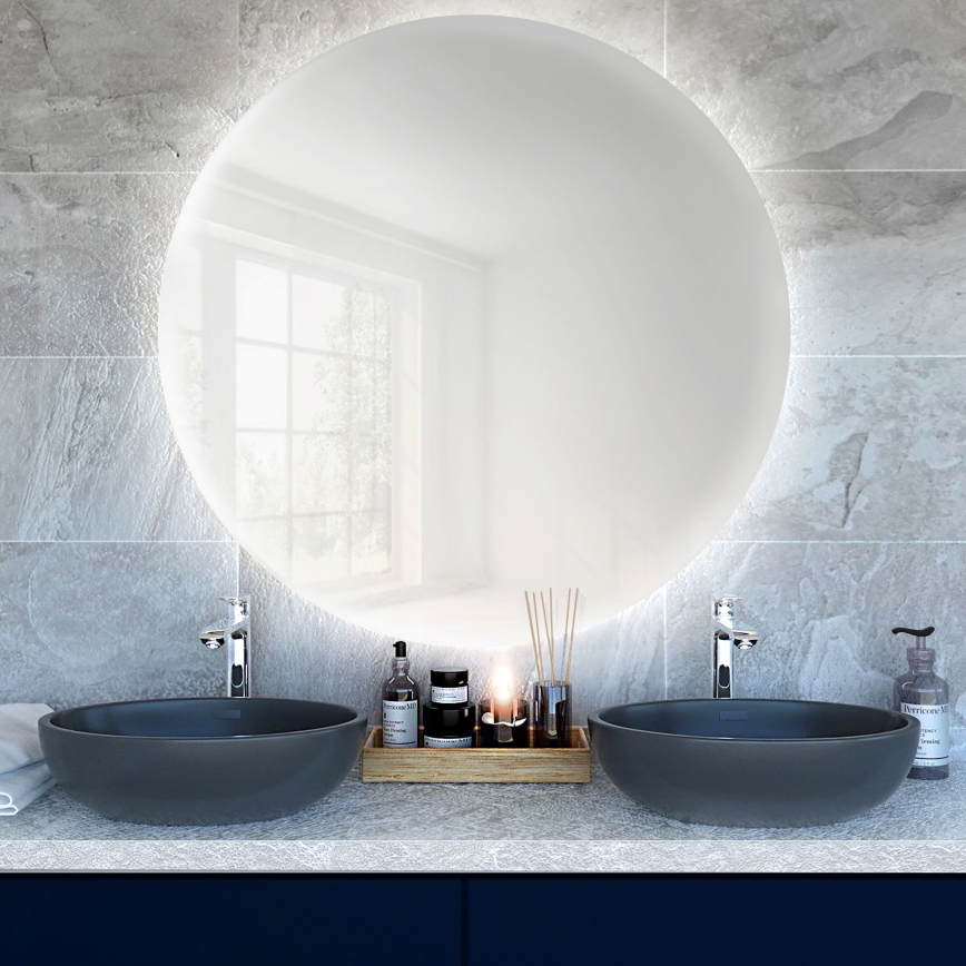 Baltica Design - LED-badkamerspiegel voor wandmontage met randverlichting BRIGHT LED/15W/230V 6500K Ø 100 cm IP65