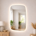 Baltica Design - LED badkamerspiegel voor aan de wand met achtergrondverlichting STONE CALM LED/15W/230V 4500K 90x60 cm IP65