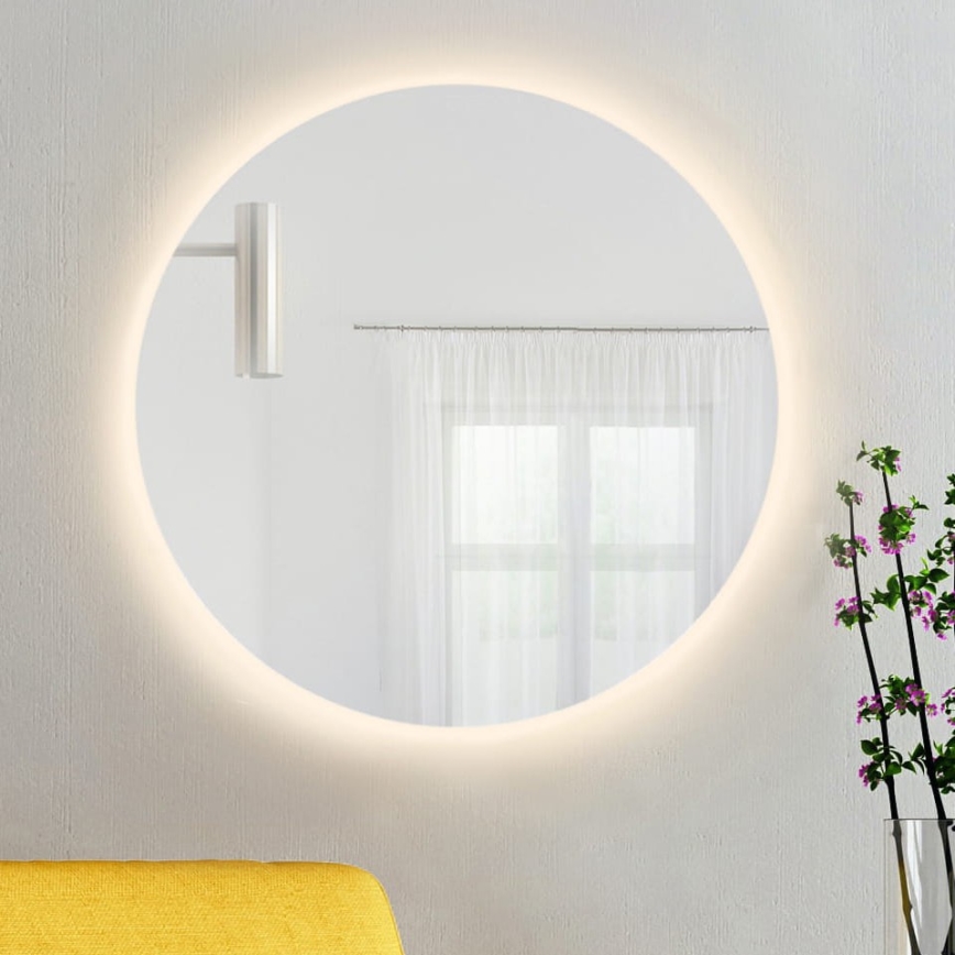 Baltica Design - LED badkamerspiegel voor wandmontage met indirecte verlichting BRIGHT LED/15W/230V 3000K Ø 100 cm IP65