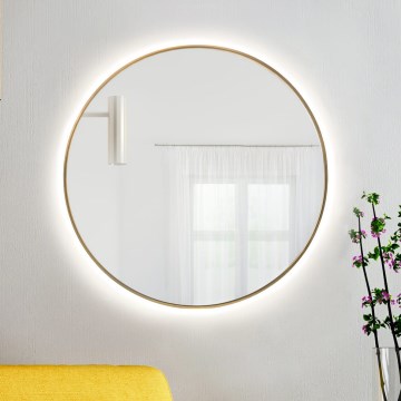 Baltica Design - LED badkamerwandspiegel met verlichting BRIGHT LED/15W/230V 4500K Ø 70 cm IP65 goud