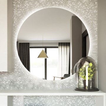 Baltica Design - LED-wandspiegel voor badkamer met verlichting BRIGHT LED/15W/230V 6500K Ø 60 cm IP65