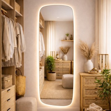 Baltica Design - LED wandspiegel voor de badkamer met achterverlichting STONE CALM LED/15W/230V 4500K 155x50 cm IP65