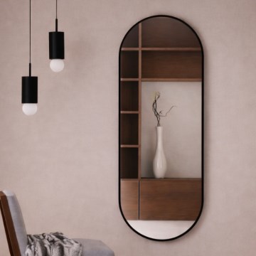 Baltica Design - Wandspiegel TINY BORDER 140x60 cm zwart