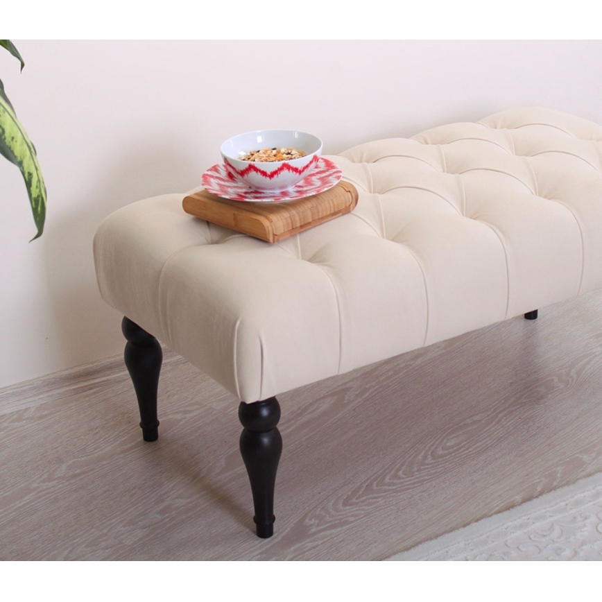 Bank DIXI crèmekleurig