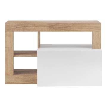 Bank LENOR 91x209 cm wit/bruin