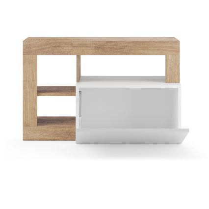 Bank LENOR 91x209 cm wit/bruin