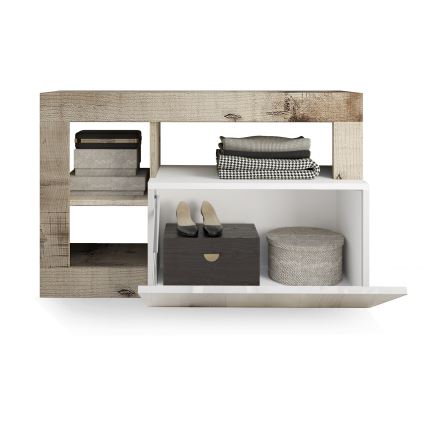 Bank LENOR wit/bruin