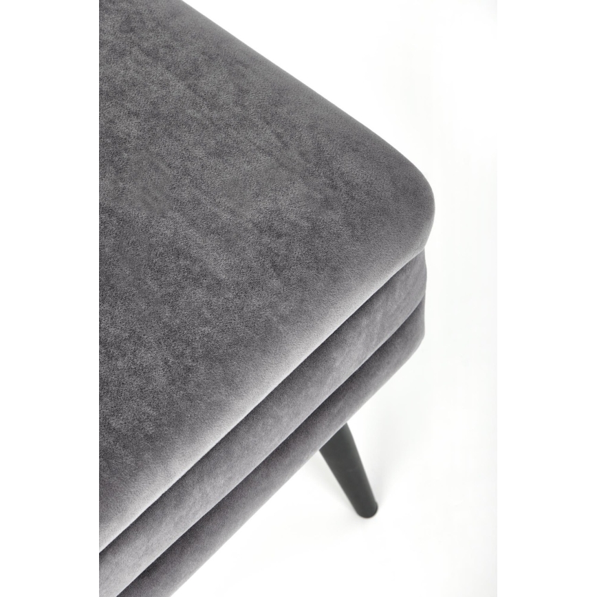 Bank met een opslagruimte VELVA 37x78 cm grijs