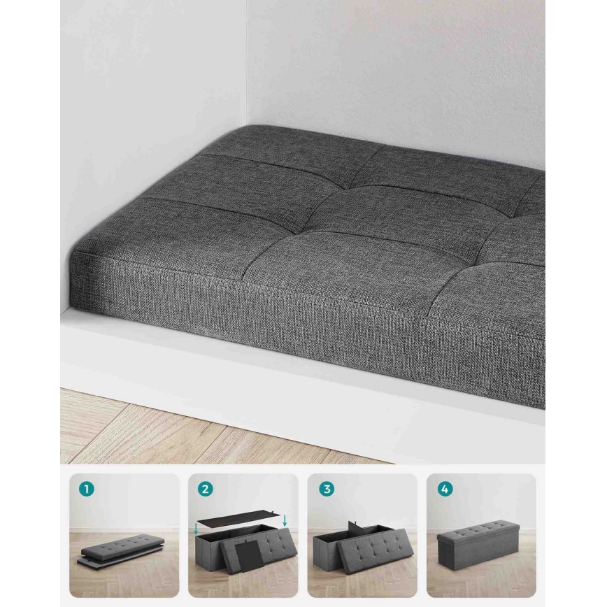 Bank SULTAN donkergrijs