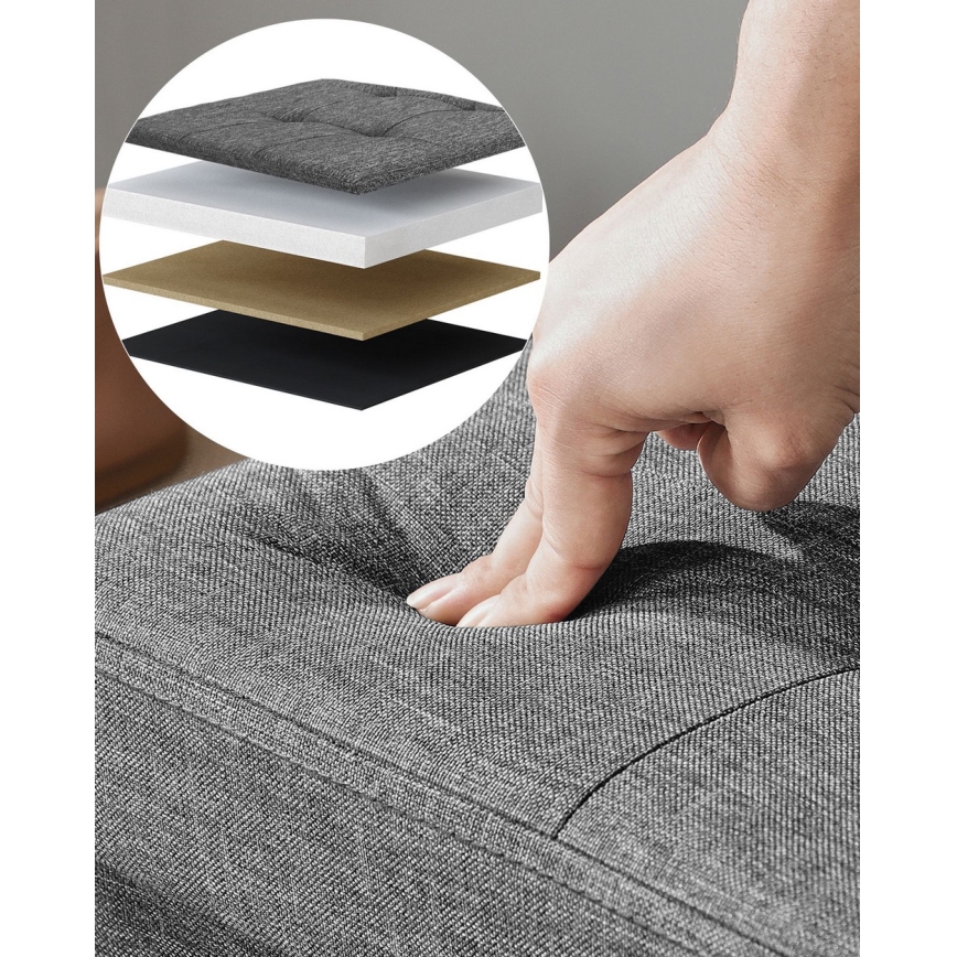 Bank SULTAN donkergrijs