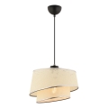 BARETTE Hanglamp 1xE27/60W/230V crème/glanz chrom