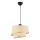 BARETTE Hanglamp 1xE27/60W/230V crème/glanz chrom