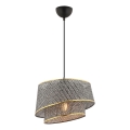BARETTE Hanglamp 1xE27/60W/230V Grijs/Goud