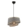 BARETTE Hanglamp 1xE27/60W/230V Grijs/Goud