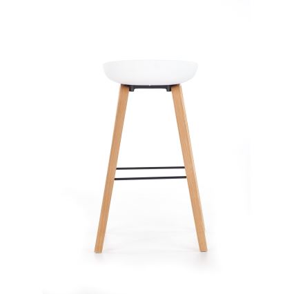 Barkruk 81x51 cm beige/wit
