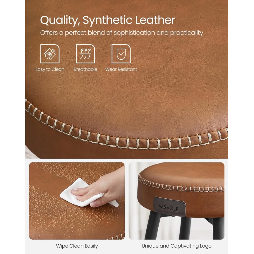 Barkruk LIOR bruin/zwart