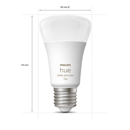 Basis Set Philips Hue WHITE AND COLOR AMBIANCE 2xE27/9W/230V 2000-6500K + verbindingsapparaat