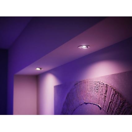 Basis set Philips Hue WHITE AND COLOR AMBIANCE 3xGU10/5,7W/230V 2000-6500K + Een apparaat om te verbinden