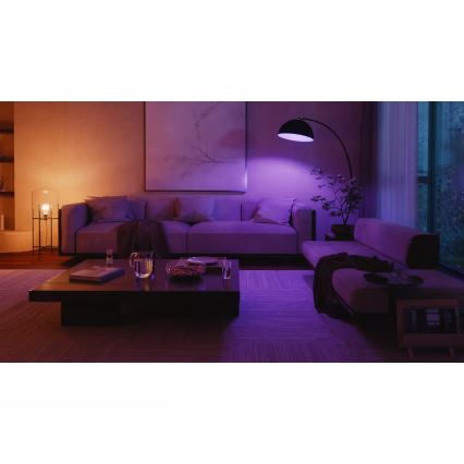 Startpakket Philips Hue WHITE AND COLOR AMBIANCE 3xE27/8,1W 1000-20000K + verbindingsapparaat