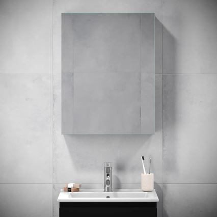 BATH DELUXE 02-050-63-02-01 - Spiegel badkamerkast KENWOOD 65x50 cm mat zwart