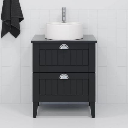 BATH DELUXE 06-038-09-11-00 - VIKEDAL opzetwastafel Ø 38 cm keramiek/wit