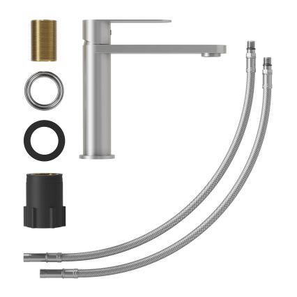 BATH DELUXE 28-017-02-71-02 - Kraan voor wastafel TARNBY 17,3 cm geborsteld roestvrij