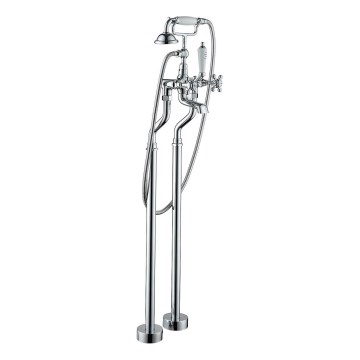 BATH DELUXE 28-108-01-60-00 - Vrijstaand badset met kraan AEROSKOBING 106,3 cm glanzend chroom