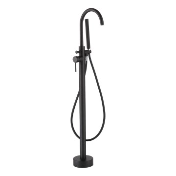 BATH DELUXE 28-114-01-02-00 - Vrijstaand badset met kraan DRAGOR 116 cm mat zwart