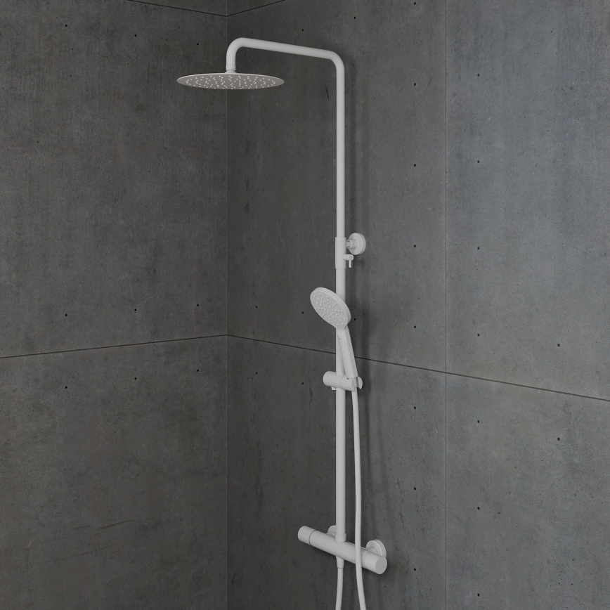BATH DELUXE 31-120-05-01-00 - Doucheset met thermostaatkraan DRAGOR mat wit