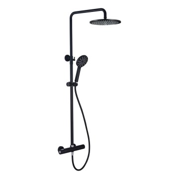 BATH DELUXE 31-120-05-02-00 - Doucheset met thermostaatkraan DRAGOR mat zwart