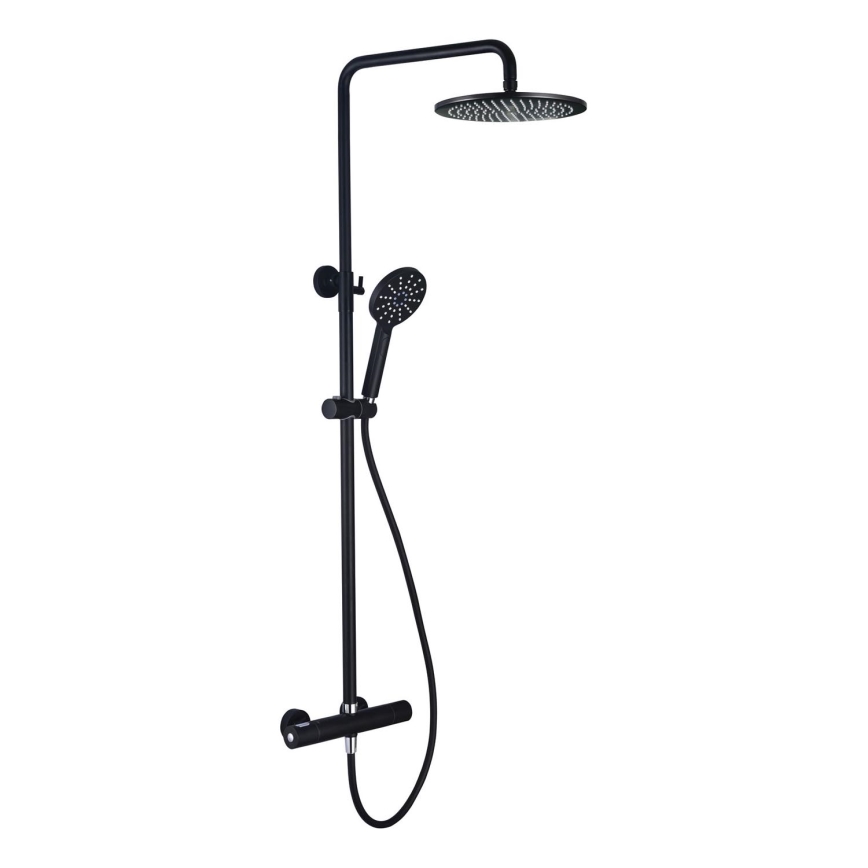 BATH DELUXE 31-120-05-02-00 - Doucheset met thermostaatkraan DRAGOR mat zwart