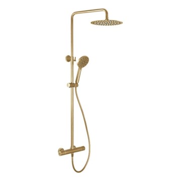 BATH DELUXE 31-120-05-70-00 - Doucheset met thermostaatkraan DRAGOR geborsteld messing