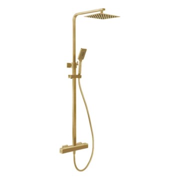 BATH DELUXE 31-120-06-70-00 - Douche set met thermostatische kraan NAESBY geborsteld messing