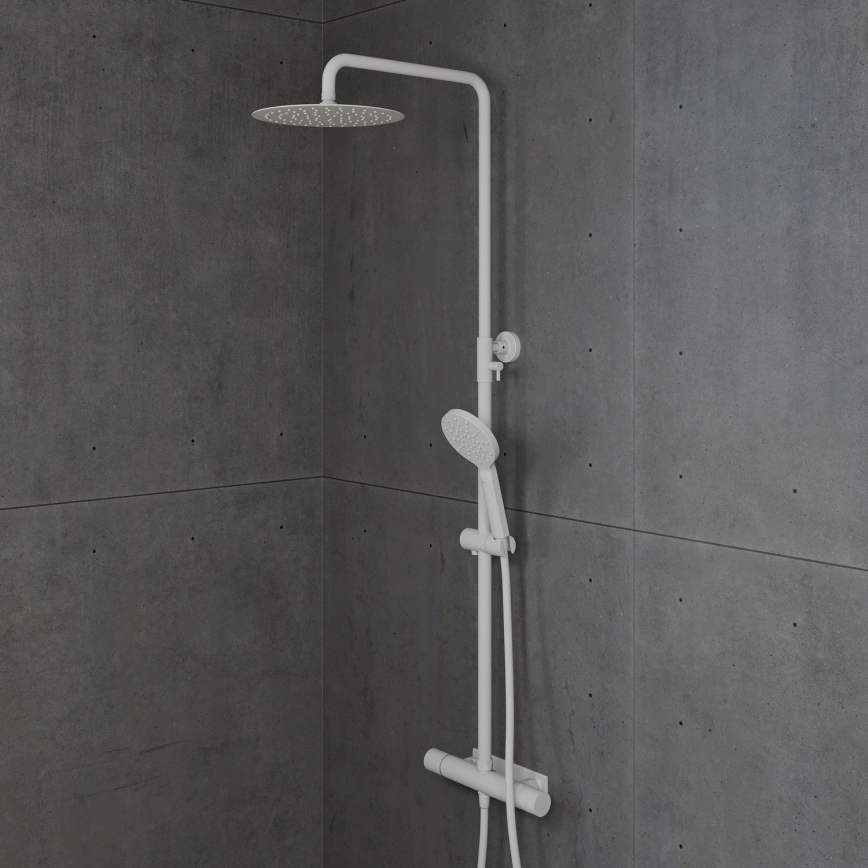 BATH DELUXE 31-120-07-01-00 - Doucheset met thermostaatkraan DRAGOR mat wit