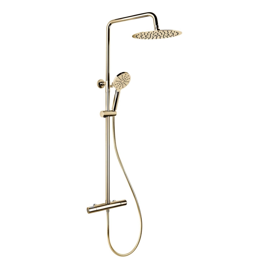 BATH DELUXE 31-120-07-64-00 - Douche set met thermostatische kraan DRAGOR glanzend messing