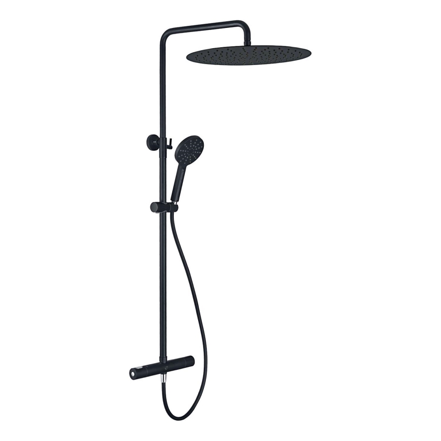 BATH DELUXE 31-120-09-63-00 - Douche set met thermostatische kraan DRAGOR mat zwart